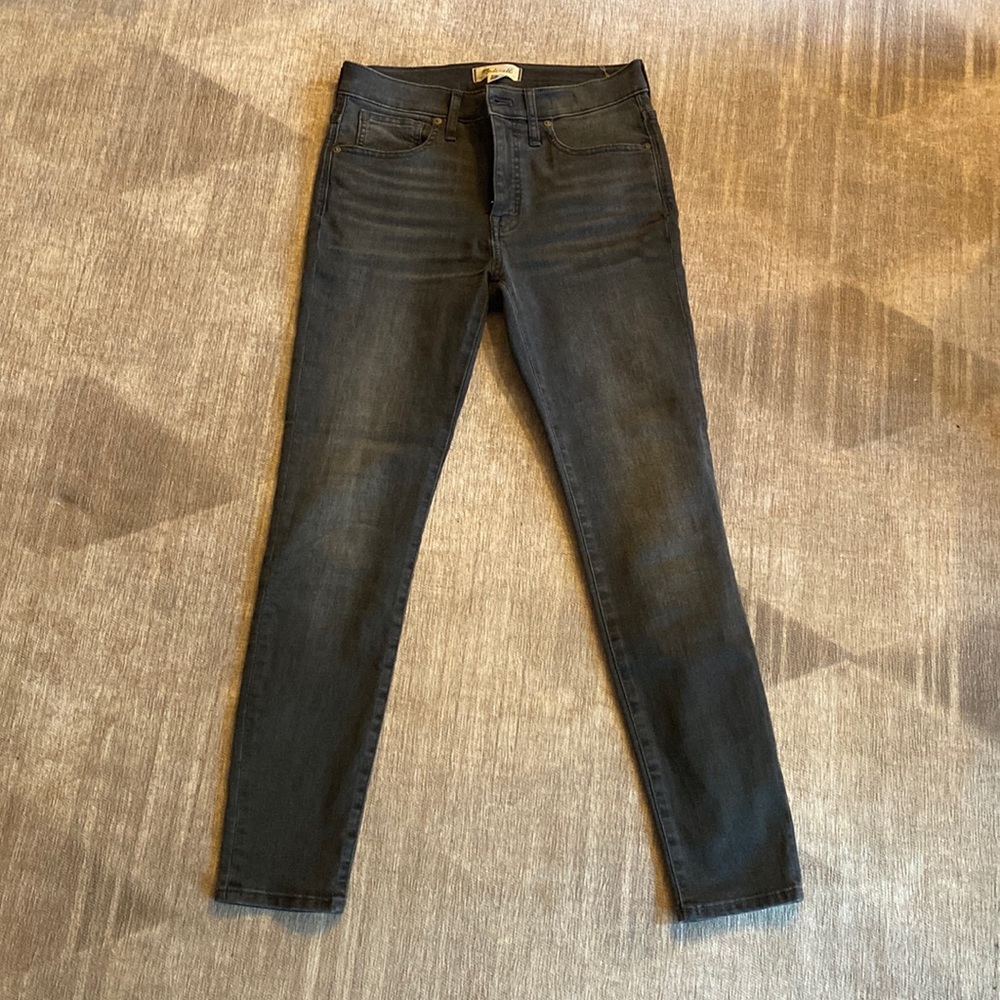Grey madewell mid rise skinny jeans